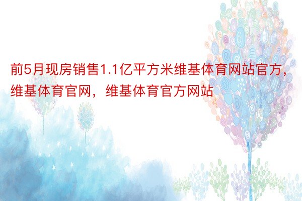 前5月现房销售1.1亿平方米维基体育网站官方，维基体育官网，维基体育官方网站